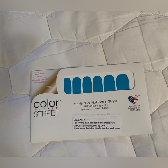 Color Street Other - Color Street Vibrant Blue Nail Strips